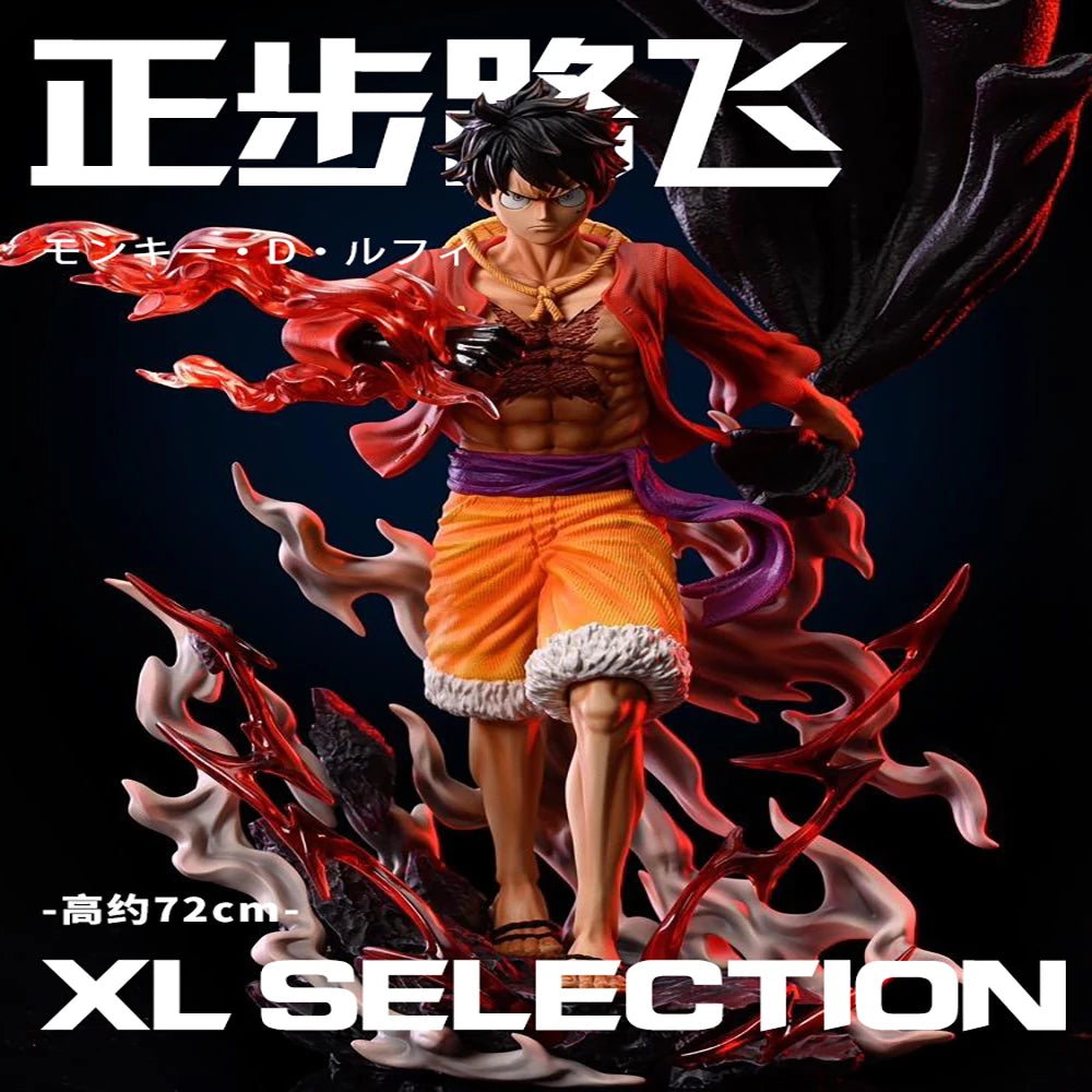In Stock One Piece 73cm Roronoa Zoro&70cm Goose Step Luffy&70cm Dream Ace Super Large Figure Popular Anime Characters Fan Gift