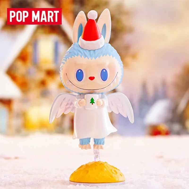 POP MART Labubu Чудовищата Нека Коледна серия Мистериозна кутия Чанта за предположения Играчки Кукла Сладка Аниме Фигурка Украси за Настолни