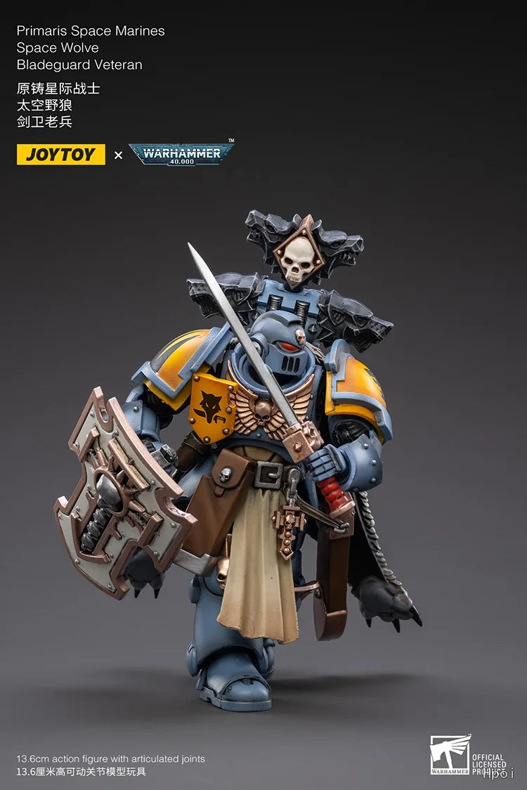 【FS】JOYTOY Warhammer 40K Scale 1/1 Action Figures Space Wolves Ragnar Blackmane Models Toys Gifts