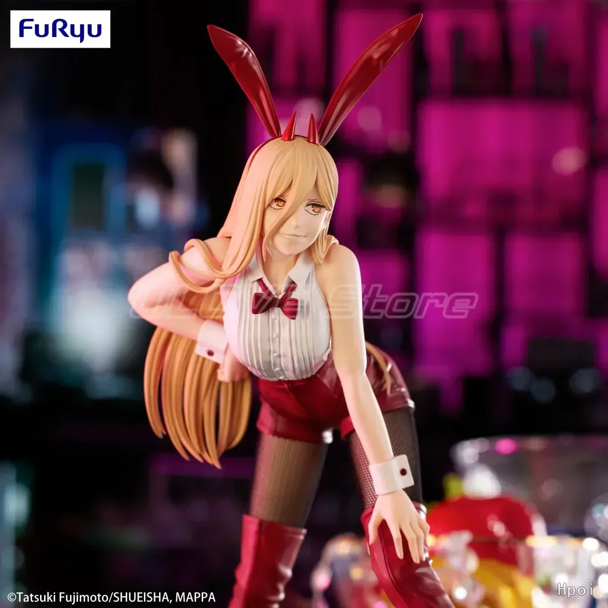 In Stock Original FuRyu BiCute Bunnies Figure CHAINSAW MAN POWER Animation Figure Model Collection Gift Ornaments