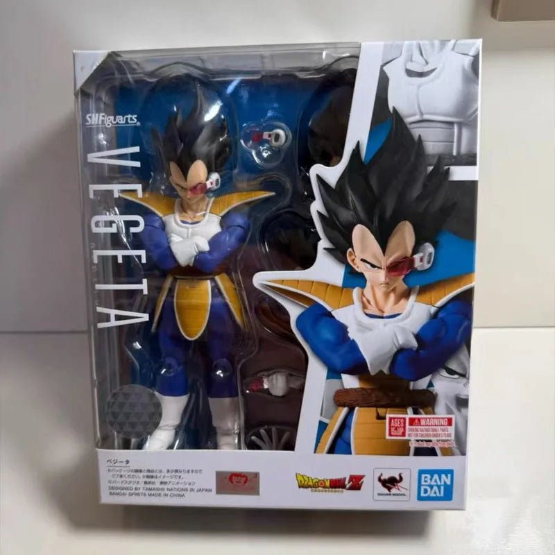 In Stock BANDAI Original S.H.Figuarts DRAGON BALL VBGETA NAPPA SDCC SHF Action Figure Model Toy Gift for Kid Foam Box Packaging