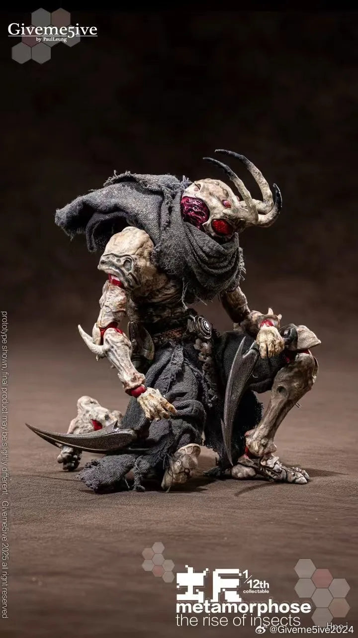 【Original】Giveme5ive Metamorphose - The Rise of Insects Airoki 1/12 Action Figure Model Toy