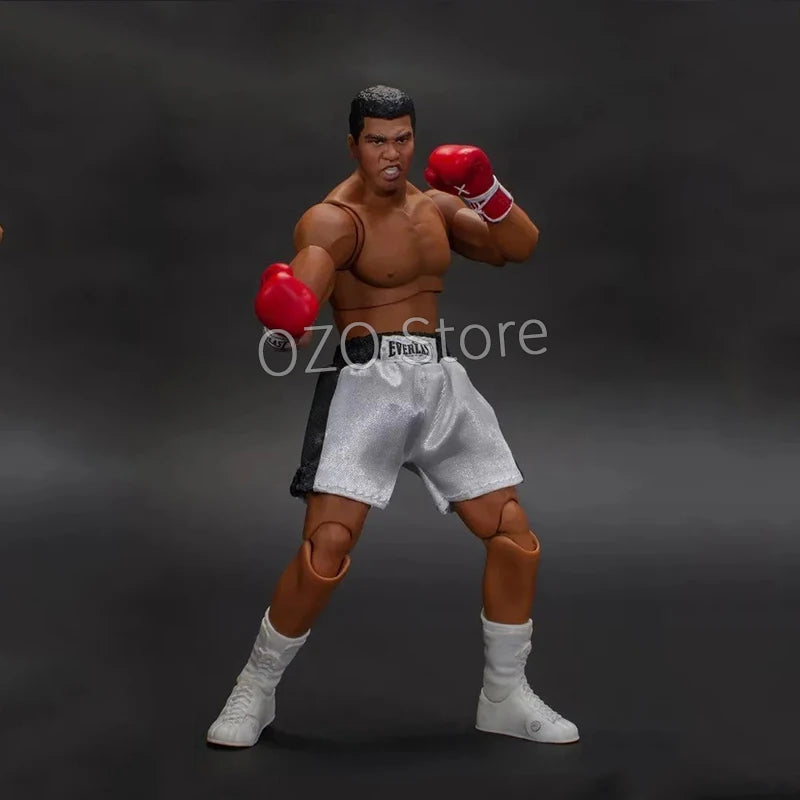 ST Boxer Champion Ali Tyson Action Figure King of Fighters Gold Belt Collection PVC Movable Figurine Ornaments Model Toys 18CM