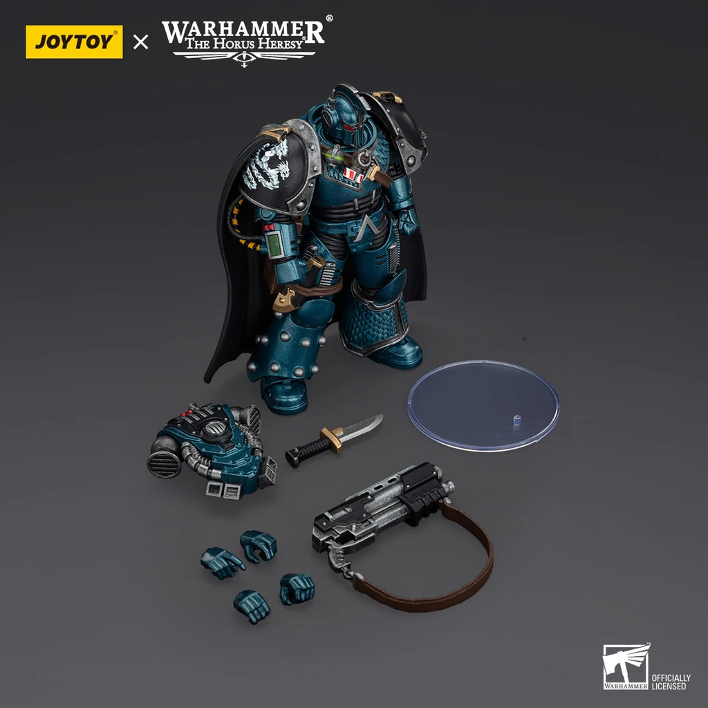 JOYTOY Warhammer 30K Alpha Legion Action Figure 1/18 Alpha Legion Alpharius Anime Figure Articulated Joints Collection Model Toy