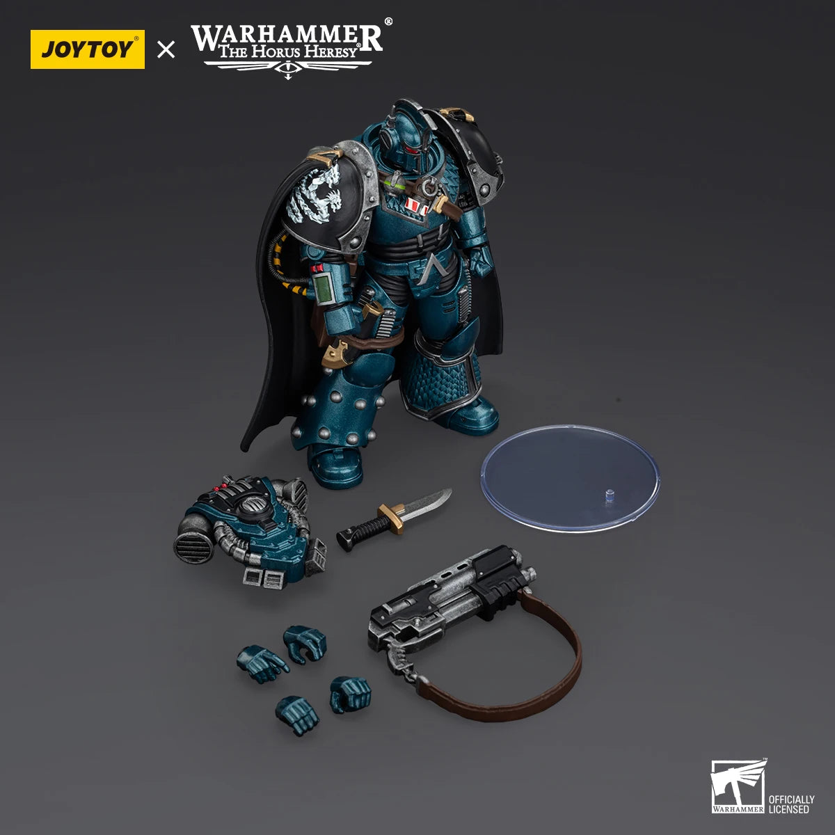 JOYTOY Warhammer 30K Alpha Legion Action Figure 1/18 Alpha Legion Alpharius Anime Figure Articulated Joints Collection Model Toy