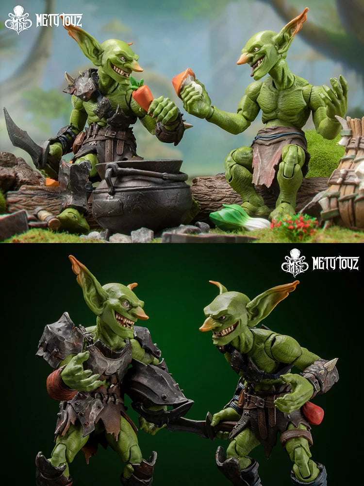 Metytoyz Adventure World 1/12 Forest Exploration Team Goblin Butcher Thief Warrior Mini 6inch Monster Action Figure Collection