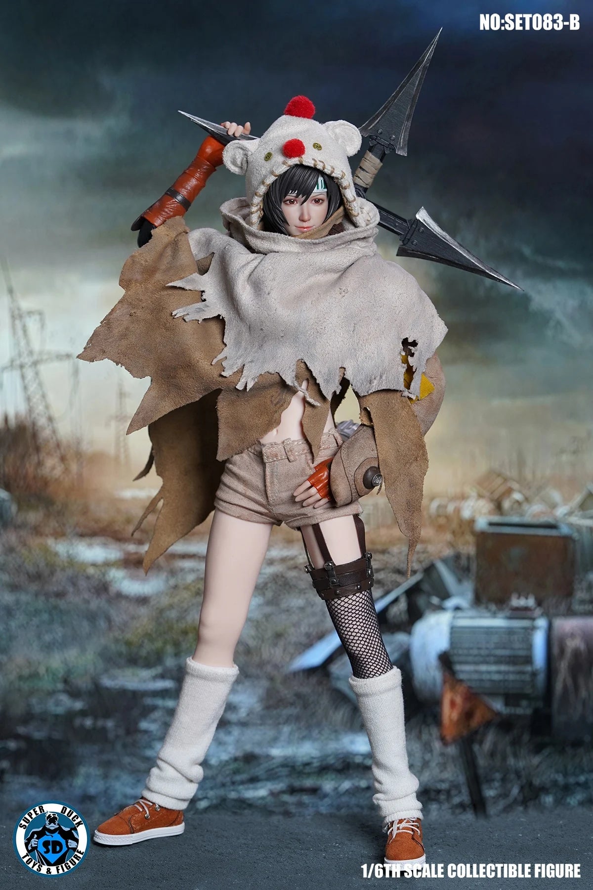 НАЛИЧЕН SUPER DUCK SET083 1/6 FF7 Yuffie Head Sculpt Costume Dress Model Fit 12'' TBL PH S16A S18A Женска екшън фигурка тяло