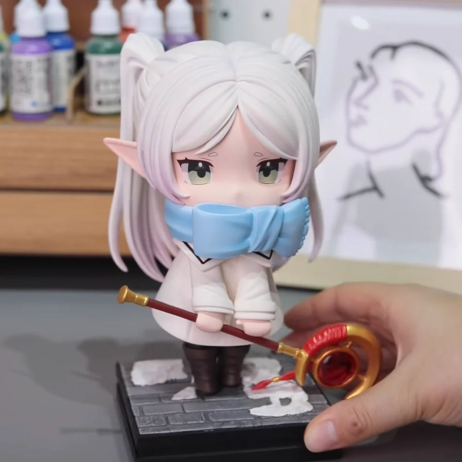 Anime Figure Luminasta Frieren: Beyond Journey's End Winter Clothing Frieren Cartoon Kawaii Model Collection Doll Toy For Kids