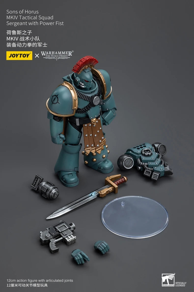 【In Stock】JOYTOY Warhammer 40K Sons of Horus MKIV Tactical Squad 1/18 Action Figure Model Toys