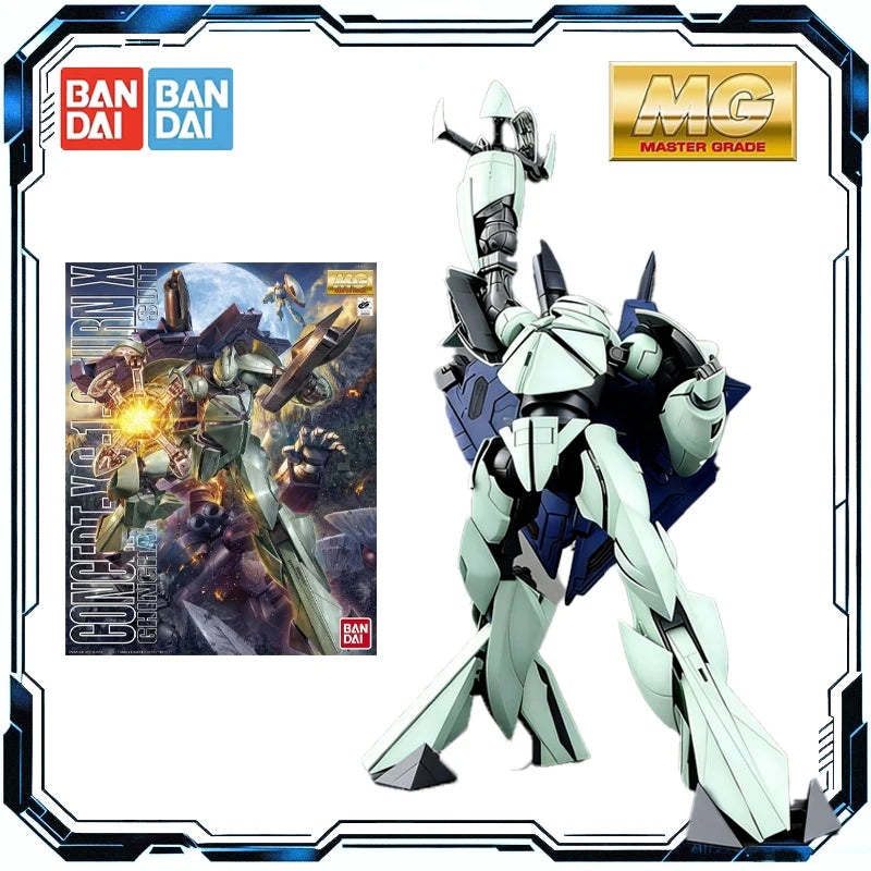 Bandai Original GUNDAM MG1/100 Turn X Gundam Model Kit Action Figure Toys for Boys Girls Kids Gift Collectible Model Ornaments