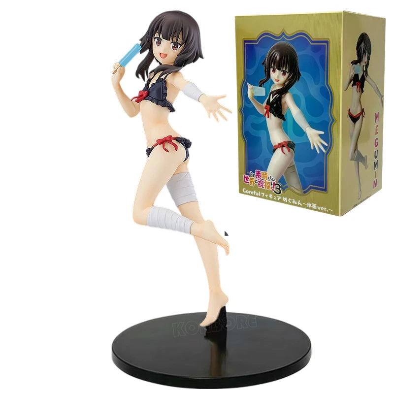 KonoSuba God's Blessing on this Wonderful World! Aqua Anime Girl Figure Megumin/Yunyun/Darkness Action Figure Model Doll Toys