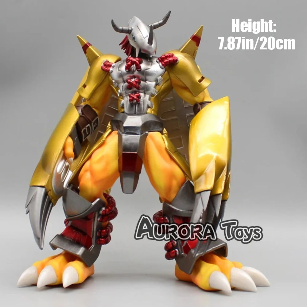 7,87 Zoll/20 cm Anime Digimon Figuren War Greymon Figur Garurumon Figur PVC Actionfiguren Sammlung Modell Spielzeug Geschenke