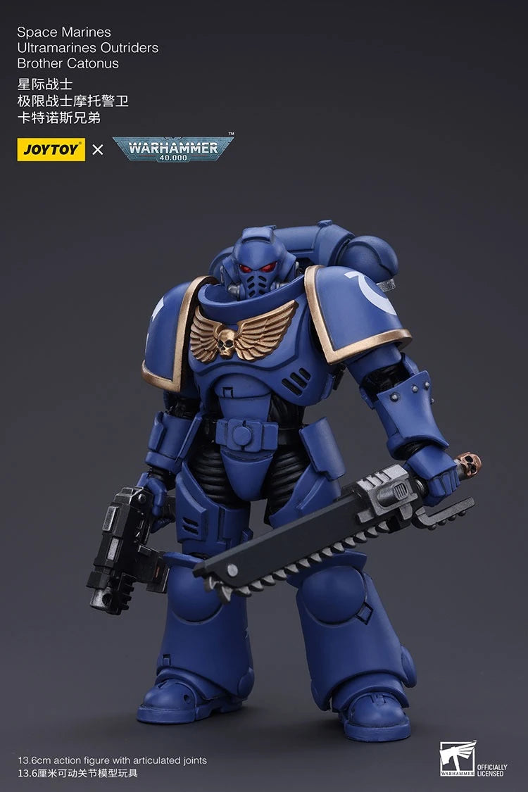 JOYTOY Warhammer 40000/40k Space Marines Ultramarines Outriders Brother Catonus Action Figure Doll Decoration Collection Model