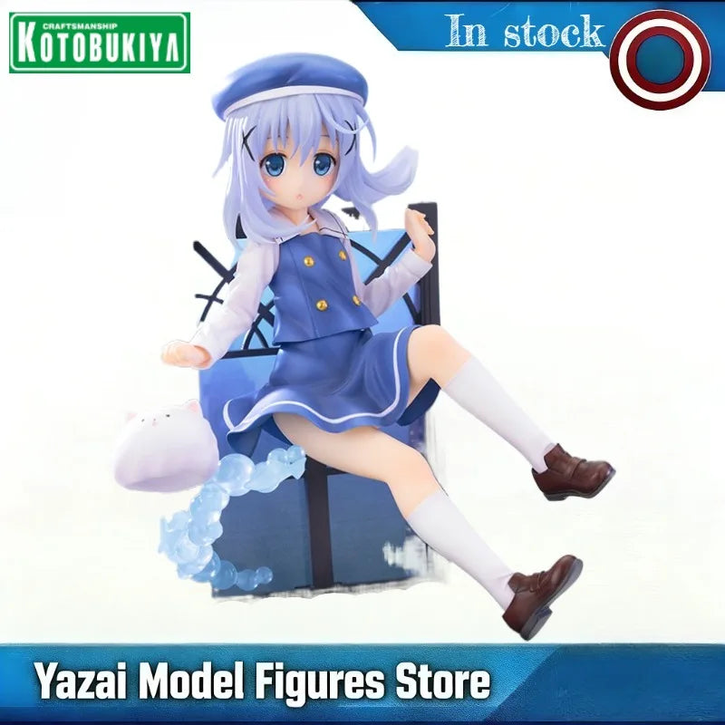 In Stock Original KOTOBUKIYA Is The Order A Rabbit Kafuu Chino 1/8 15cm PVC Anime Figure Toy Gift Ornament