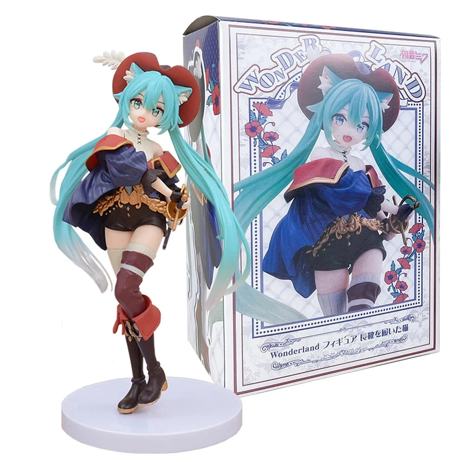 20cm Sexy Girl Hatsune Miku Anime Figure Fashion Subclture Miku Action Figure Christmas Gift PVC Collections Model Doll Toys