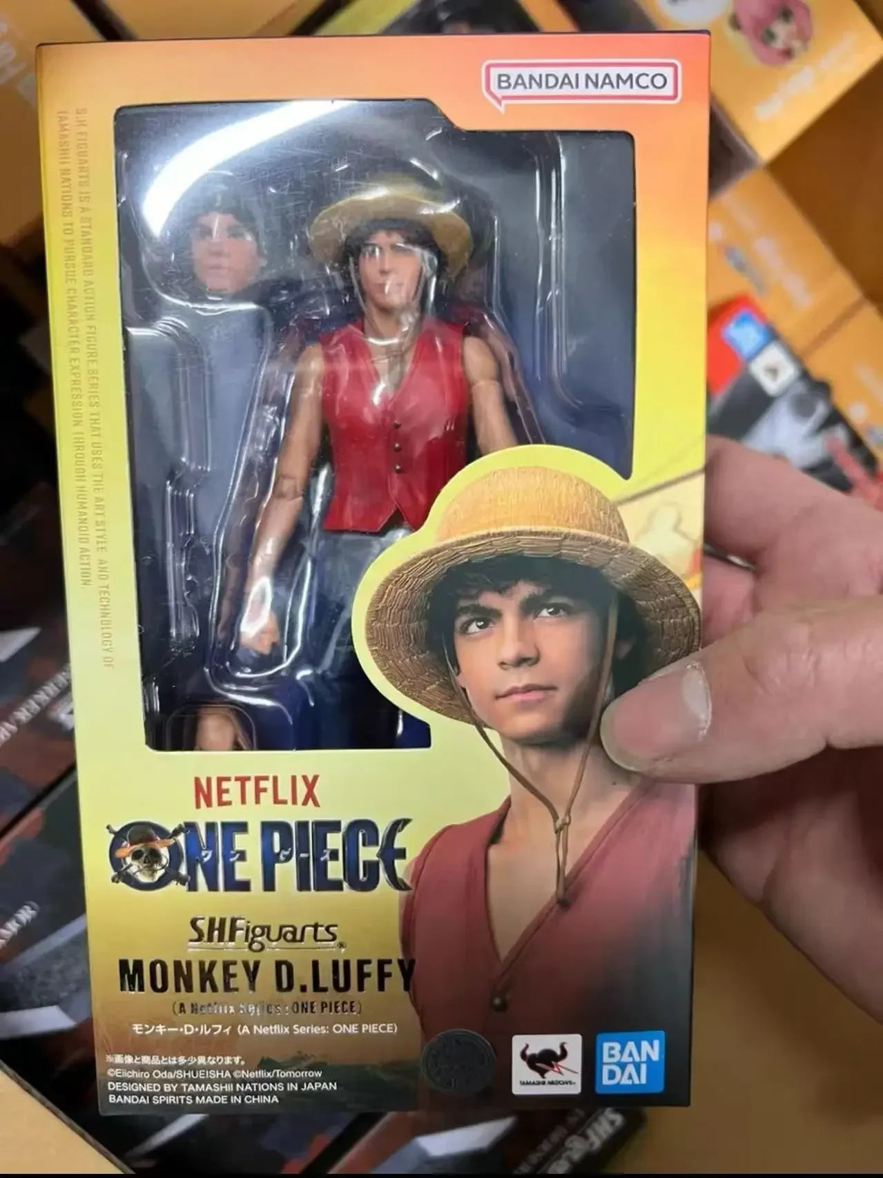 Bandai SHF One Piece Netflix Live Version Luffy Zoro Nami Joint Moving Genuine Artwork in Stock