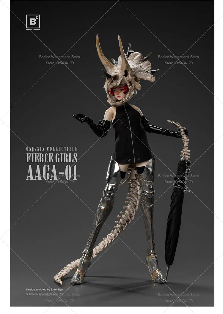 UNDERVERSE BC AAGA-01 1/6 Scale Fierce Girls Series Beautiful Chemistry Guard Female Soldier 12'' Action Figure Doll Collection
