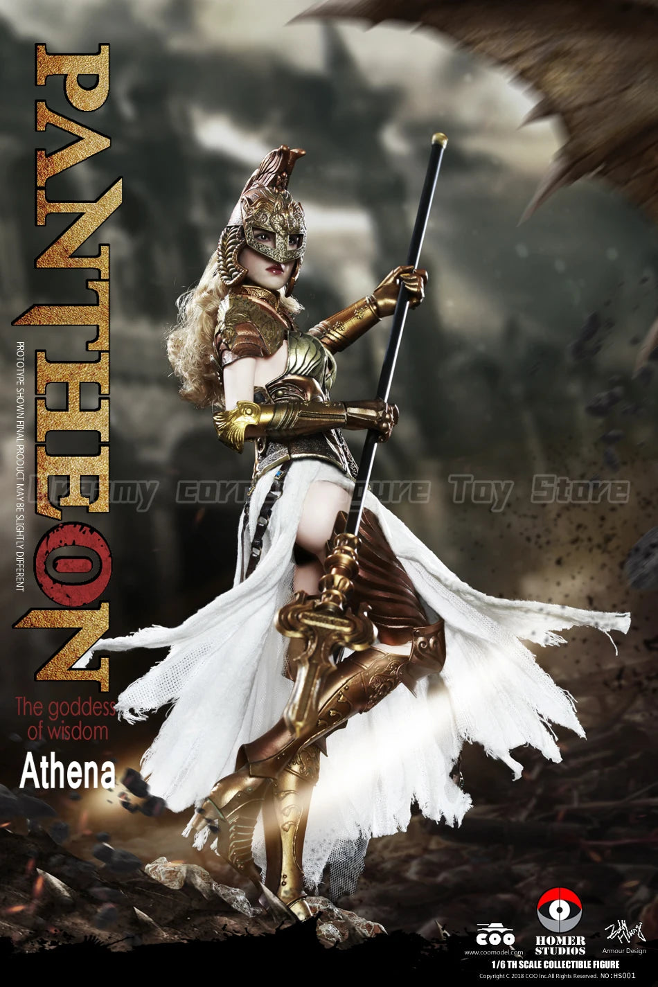 【In Stock】Original COOMODEL HOMER HS001 PANTHEON ATHENA 1/6 Action Figure Model Collection