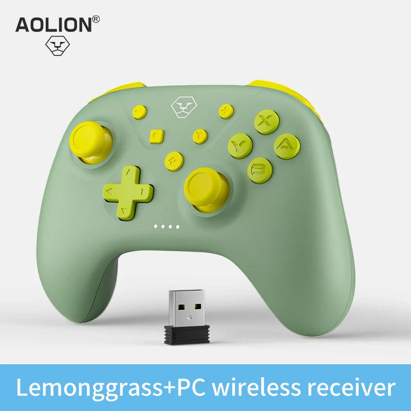 AOLION Bluetooth-Controller für Switch 2/1/PC/iOS/Android, Gamepad mit Turbo-Funktion