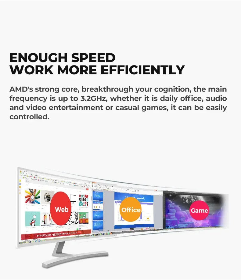 AOTESIER Gaming-PC AMD Core A8 7680/240G SSD DIY-Montage DESKTOP Komplettset E-Sport-Spiel COMPUTER 256/500G SSD 8/16G RAM Spiel