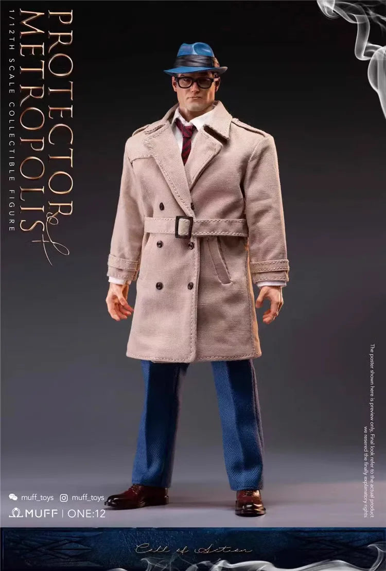【Ship Immediately】 MUFF TOYS 1/12 Metropoilos Protector Clark Kent Comics Super Hero 6" Male Action Figure Full Set Model Toys