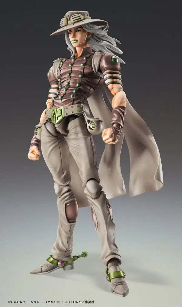 Original Medicos Super Action Statue JoJo's Bizarre Adventure Gyro Zeppeli Part.7 Steel Ball Run Third Action Figure Toys