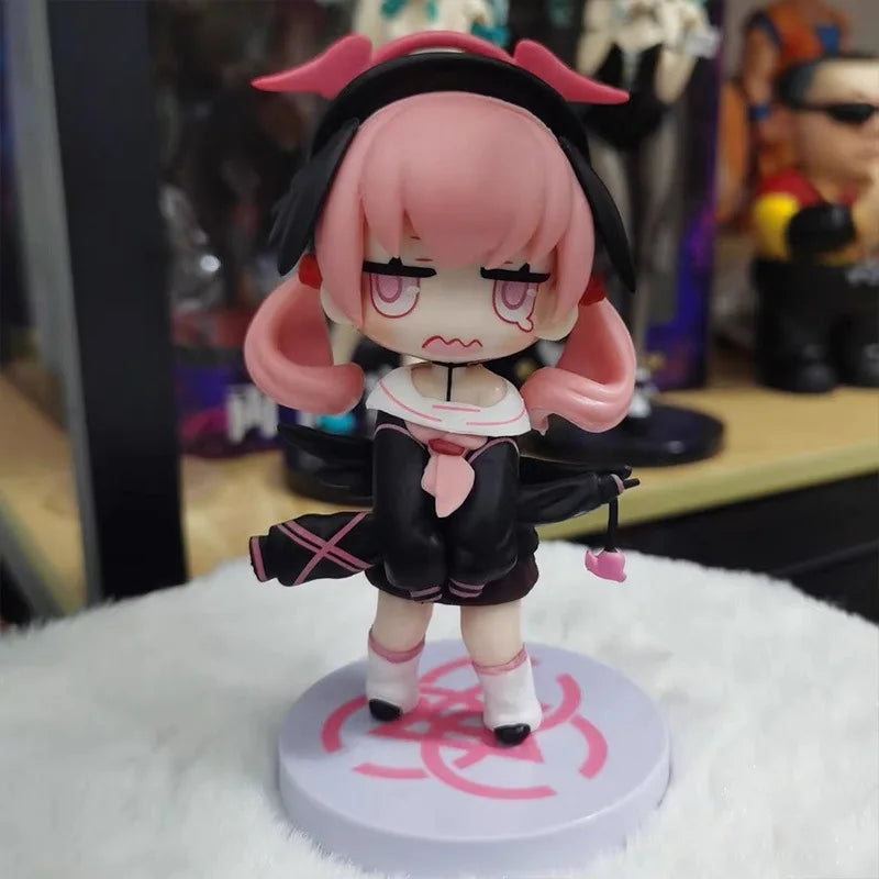 10cm Blue Archive Figures Shimoe Koharu Figure A.R.O.N.A. Anime Figurine Q-Version Cute Girl Models Statue Collectible Toys Gift