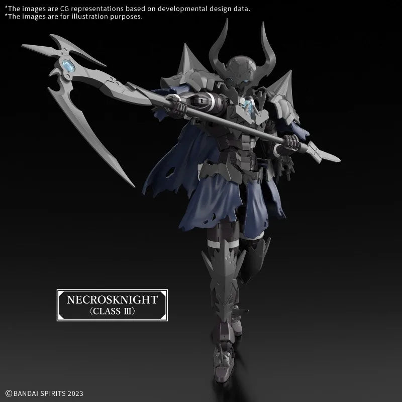 Bandai Spirits Original 30MF Necros Knight (Death Knight) Model Kit Action Figure Toys for Boys Girls Kids Gift Collectible