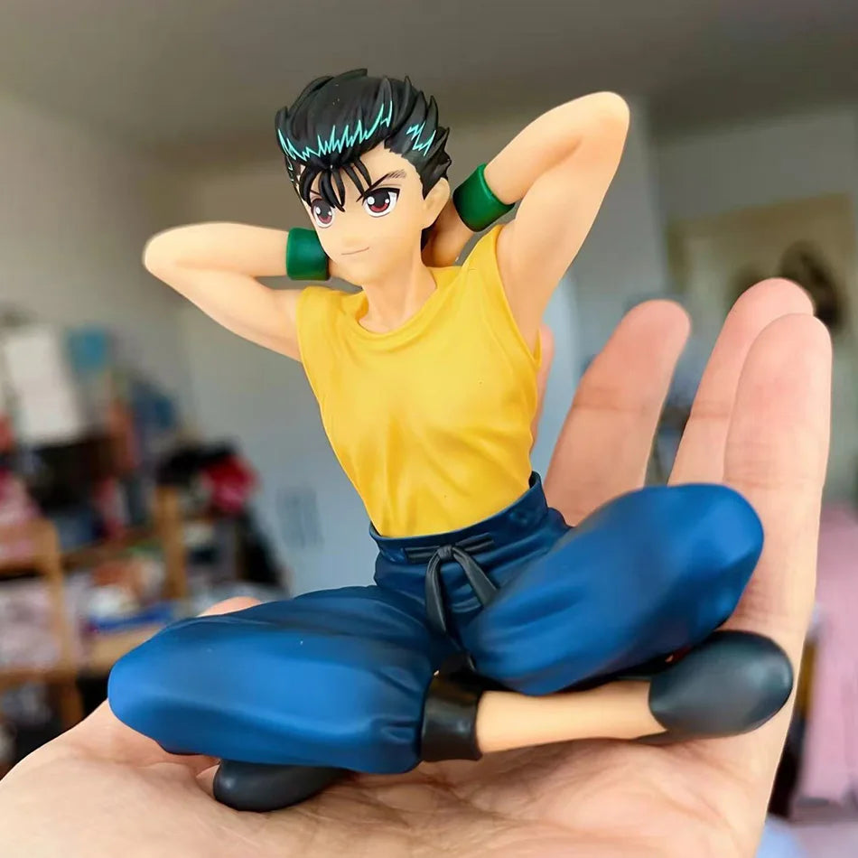YuYu Hakusho 8cm Action Figure Set - Yusuke Urameshi Shuichi Minamino & Youko Kurama Palm Size Anime Collectible Model Doll Toys