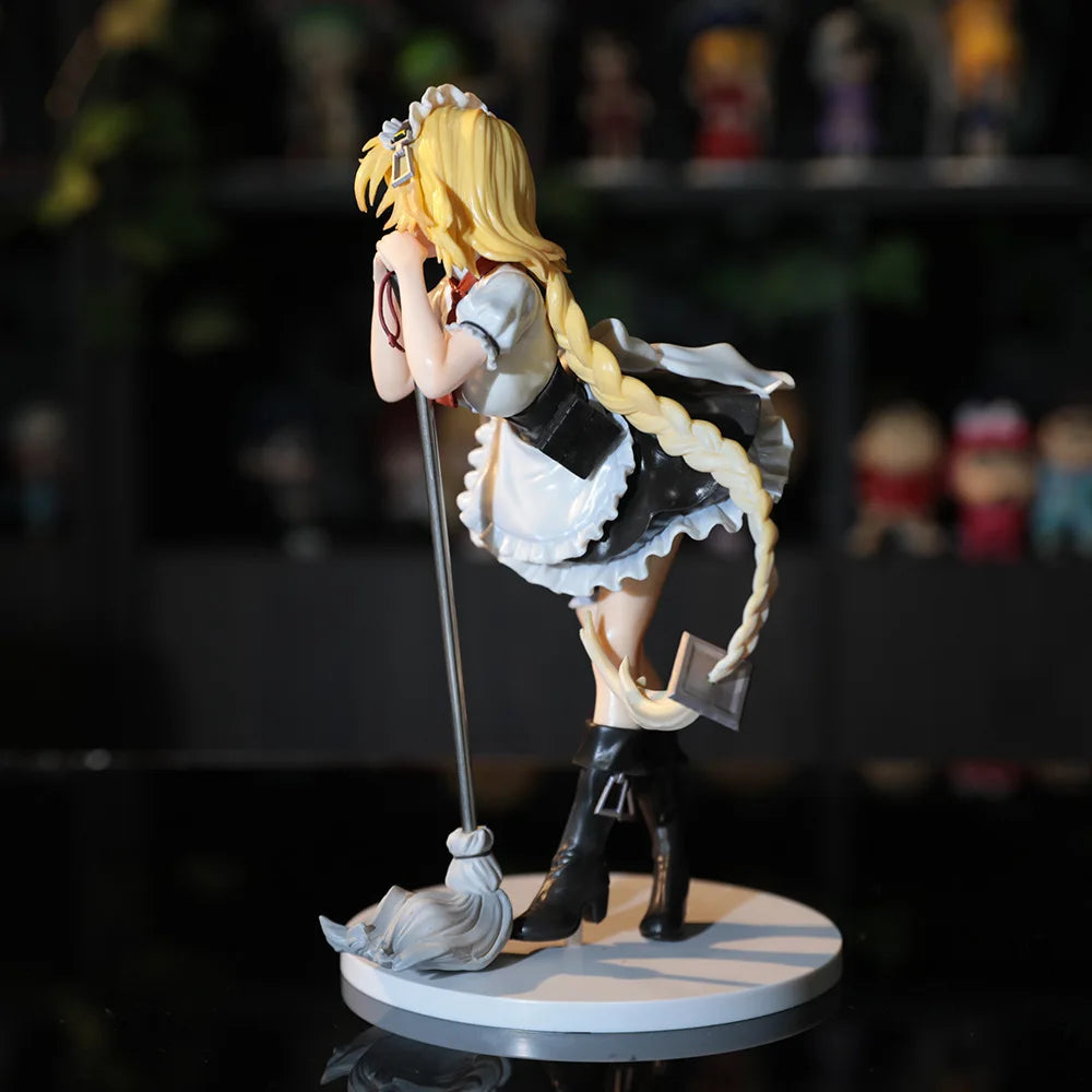 22 см аниме игра за момичета Frontline G36 Maid Broom Dress Up стоящ модел играчка подарък колекция екшън фигурка PVC кутия