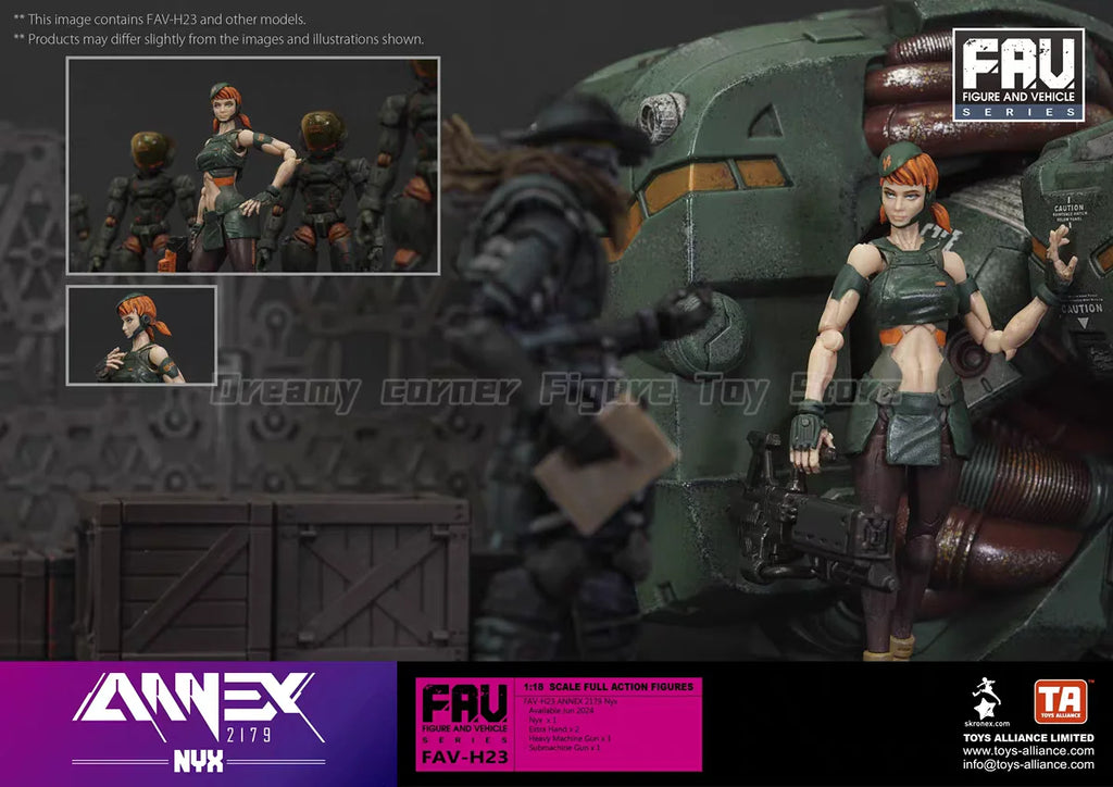 【In Stock】Original Acid Rain War FAV-H23 NUX 1:18 SCALE FULL ACTION FIGURES