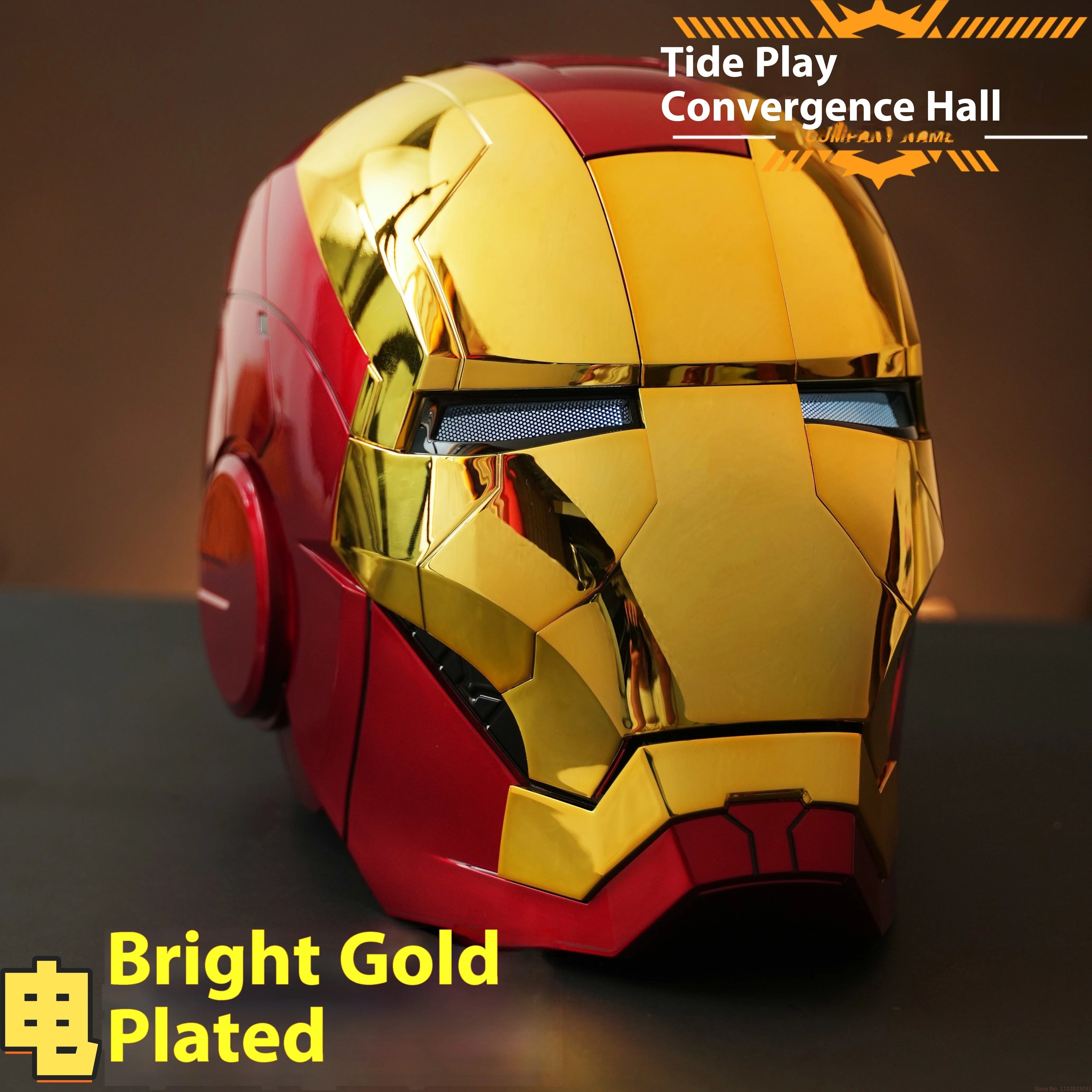 Електронна каска Iron Man Mk5 1:1, автоматичен шлем с гласово управление, Avengers Mk7 Mk5, косплей с LED светлина, играчка, близо до каска Ironman, подарък