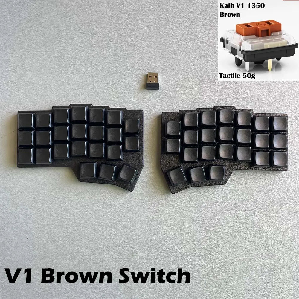 CHOC CORNE V4.1 Low Profile Ultrathin Split Mechanical Keyboard Hot-swap Kaih V1/V2 Switch 2.4G Wireless VIAL Programmable