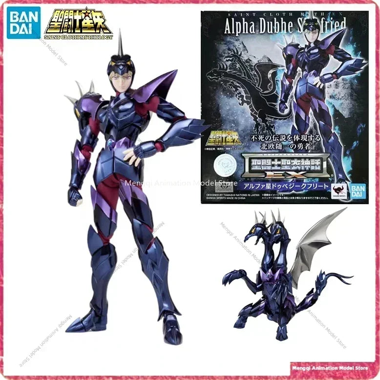 In Stock BANDAI Saint Cloth Myth EX Alpha Duchbe Siegfried PVC Animation Action Collectible Figure Toy