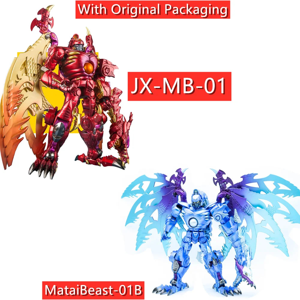 JiangXing   Robot JX-MB-01 ColdDragon MataiBeast-01B BW Winged Red Blue Dragon The Second Batch Action Figure