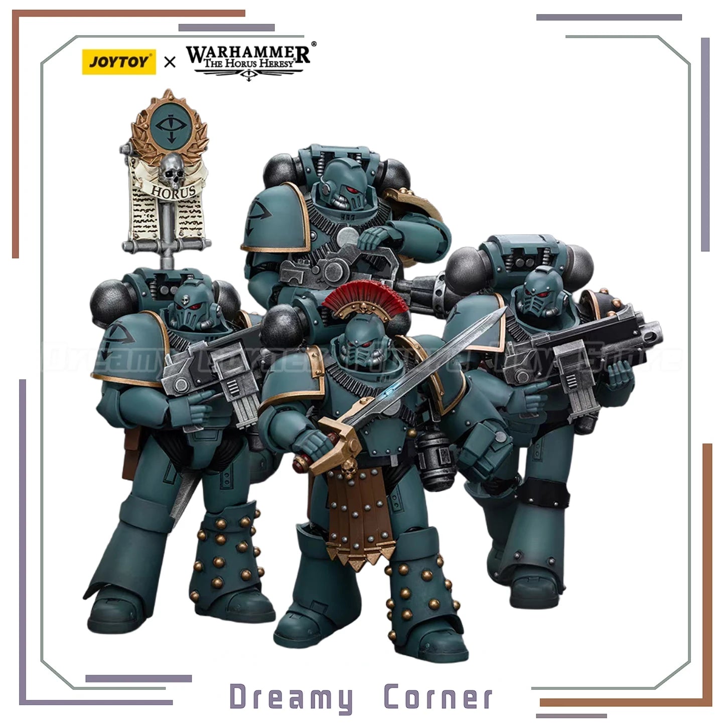 【In Stock】JOYTOY Warhammer 40K Sons of Horus MKIV Tactical Squad 1/18 Action Figure Model Toys