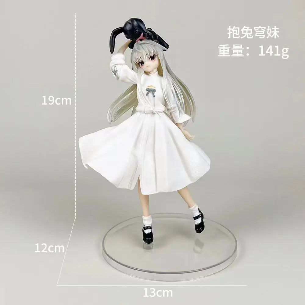 Japanese Anime Yosuga No Sora Anime Figures Kasugano Sora Kawaii Girl White Dress Standing 20cm PVC Collection Model Toys Gifts