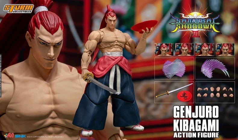 【MT】Original Storm Collectibles Samurai Shodown Kibagami Genjuro Action Figure Model Toy Gift