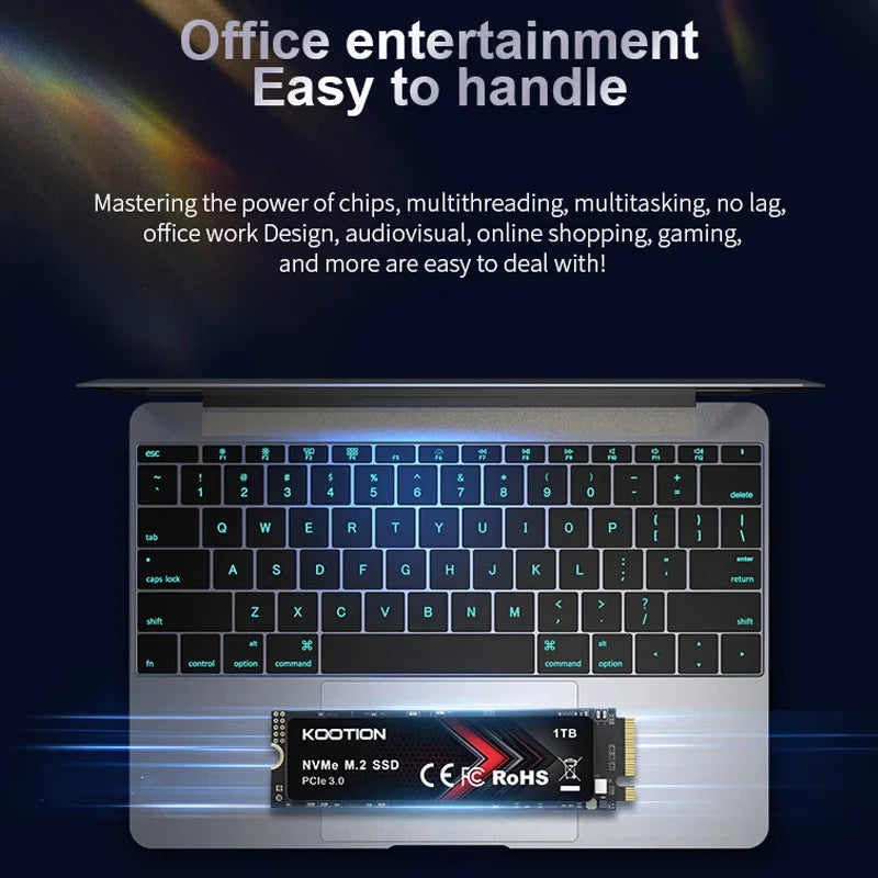 KOOTION 1TB SSD M2 NVME Gen3 2280 PCIE 3.0x4 256GB 512GB High-Speed M.2 Internal Solid State Drive Disk for Laptop PC Desktop
