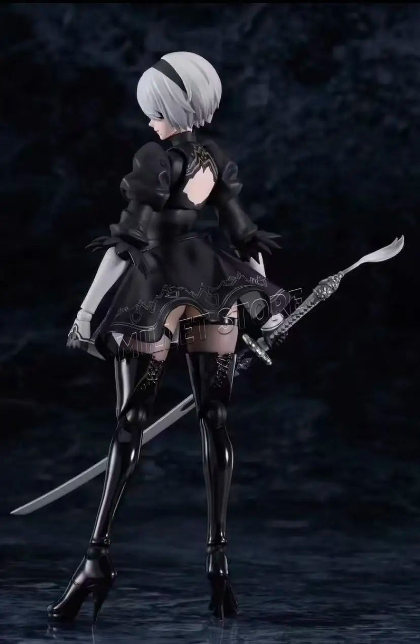 In Stock MAX Factory Original Box FIGMA 643 2B YORHA NO.2 TYPE B Action Figure Model Toy Gift for Kid Foam Box Packaging