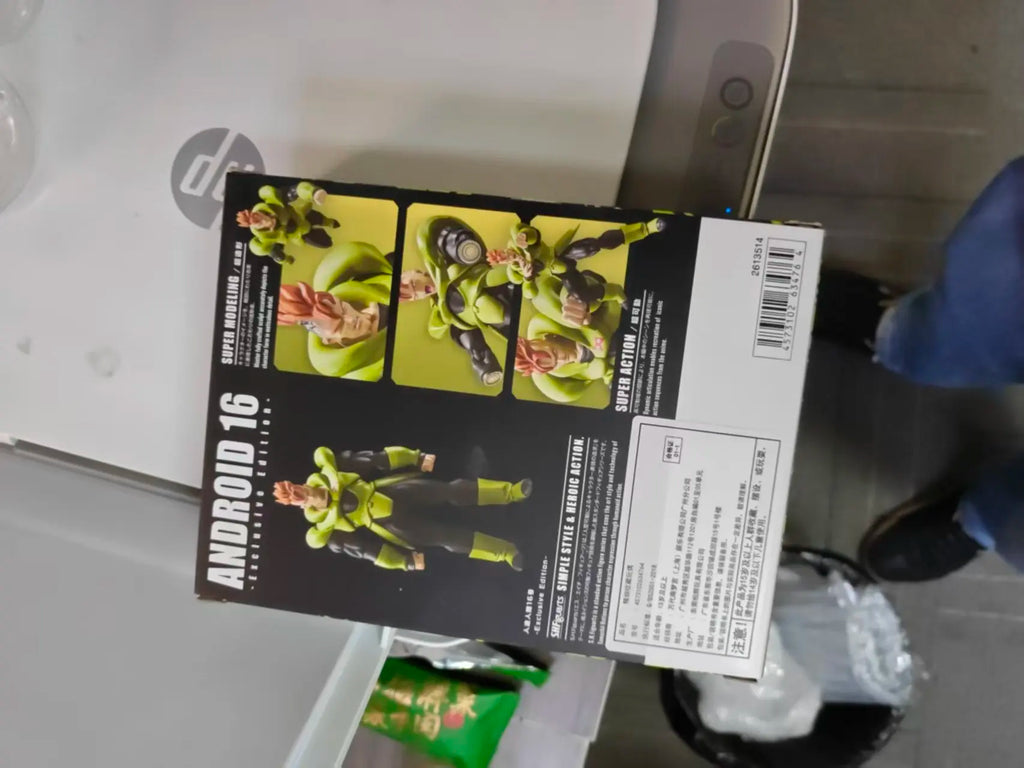 In Stock Bandai S.H.Figuarts SHF SDCC Exclusive Android 16 Anime Action Figure Collectible Model Toy
