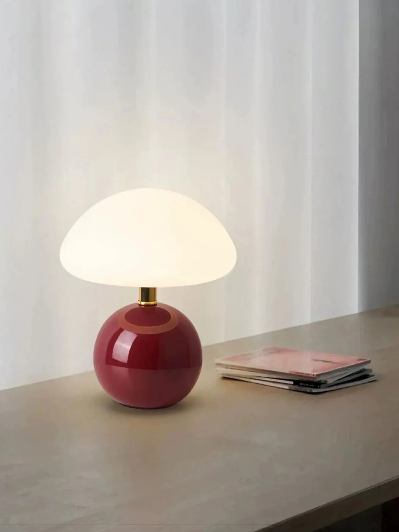 Mushroom pink/yellow/red/white/green USB socket table lamp Lighting decorative for bedside bedroom lamp,Night light,Desk light