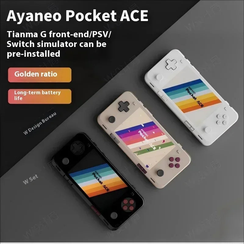 AYANEO Pocket ACE Game Console G3X Gen2 Long battery life 4.5-inch HD LCD screen Android Handheld Game Accessories Gifts