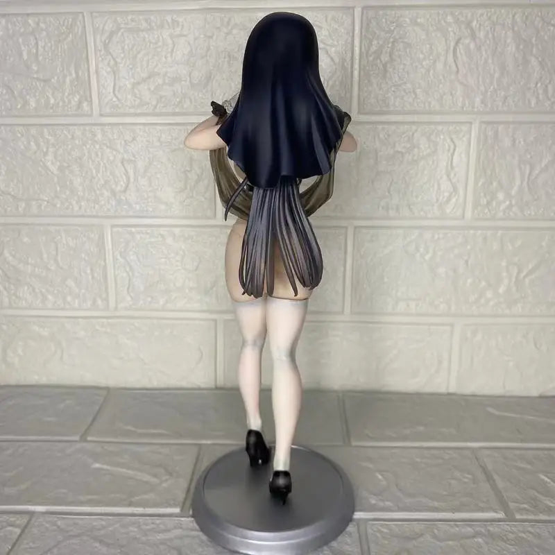 Hot 28cm Prayer Nun Anime Pvcaction Figure Model Toy Beautiful Girl Figurine Gk Desktop Decorative Ornaments For Boys Gift