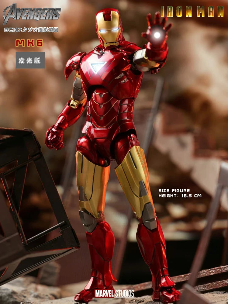 1/10 Original ZD Toys Iron Man MK2 War Machine2.0 MK16 MK11 MK24 MK35 MK47 Tony Stark Collection Model Action Figure Kids Toys