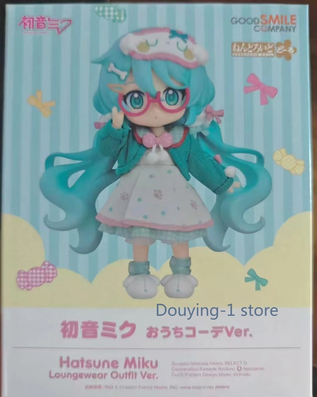 Original GSC Hatsune Miku 01 Doll Vocal Series PVC Loungewear Outfit Ver. Anime Figure Model Collection Gift