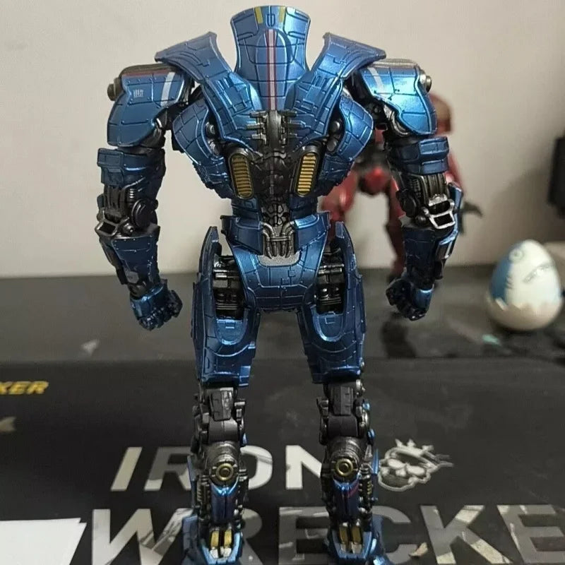 In Stock Ling Jihun Original Pacifics Gipsy Danger Youth Edition 8 Inch 20cm Led  Model Kit Of The Mecha Action Figures