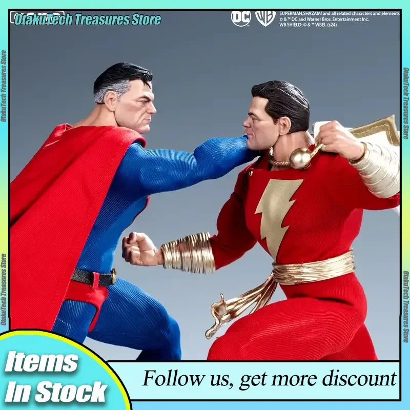 Original Dc Kingdom Come Superman Shazam Special Edi 1/12 Cloth Clothes Articular Mobility Action Figure Collection Gift