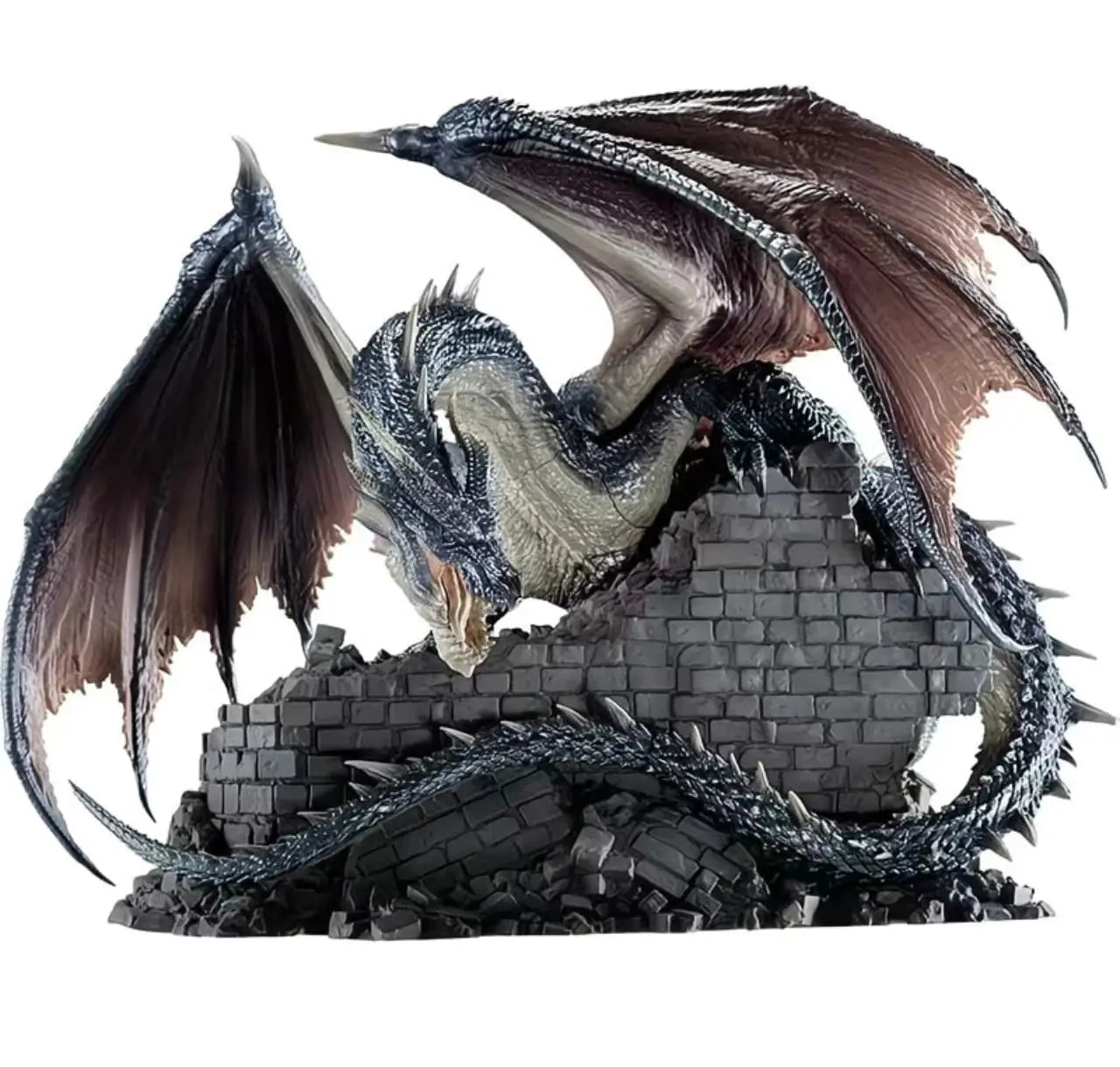 In Stock Bandai Ichiban Kuji Monster Hunter 20th Anniversary B Fatalis Miraboreas Anime Figure Action Model Toys Gift Boy