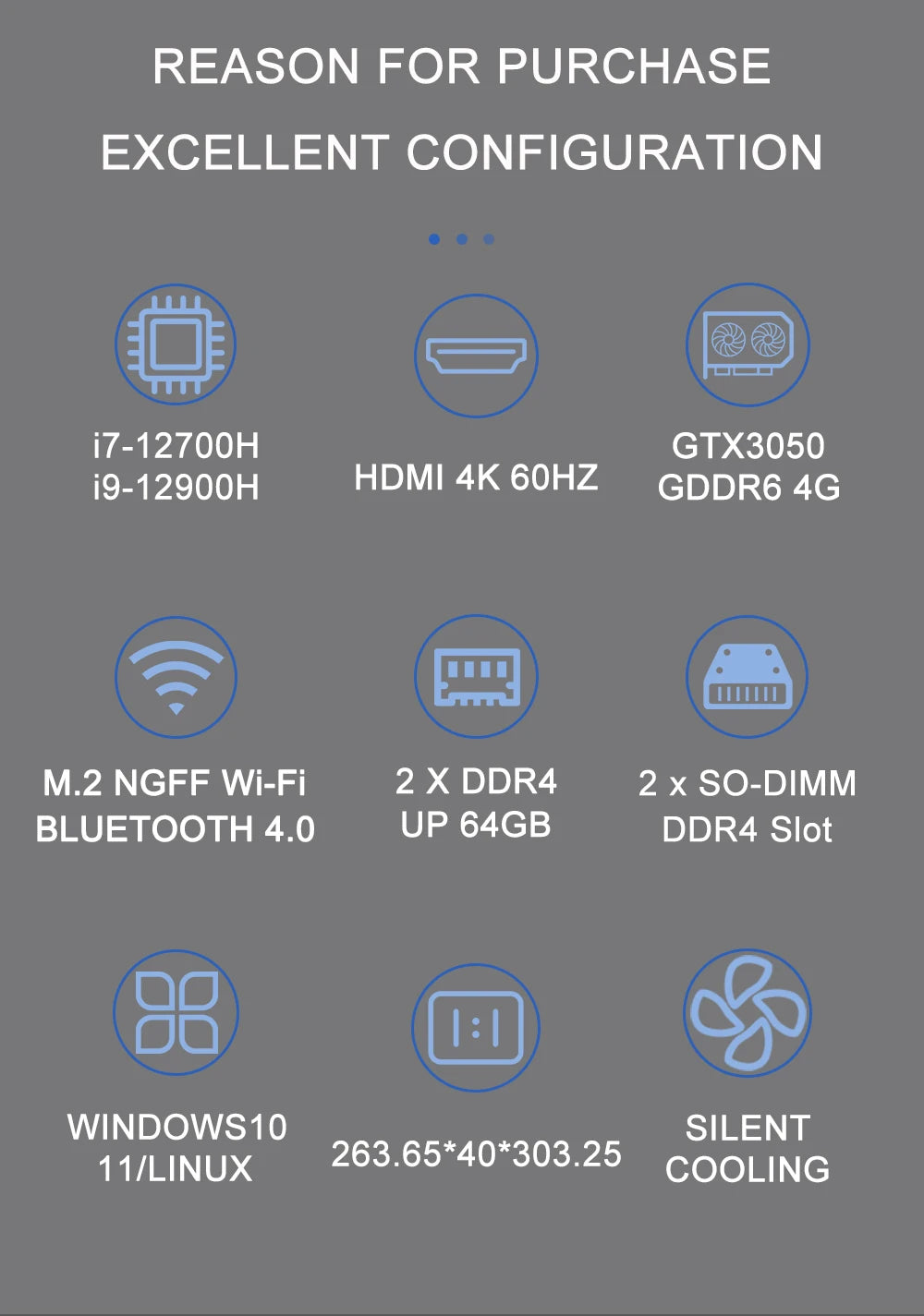 Gaming Mini PC Intel Core 13Th Gen i9 13900H i7 12700H With Nvidia RTX 4060 8G Desktop Computer Windows 11 WiFi 6 Bluetooth 5.2